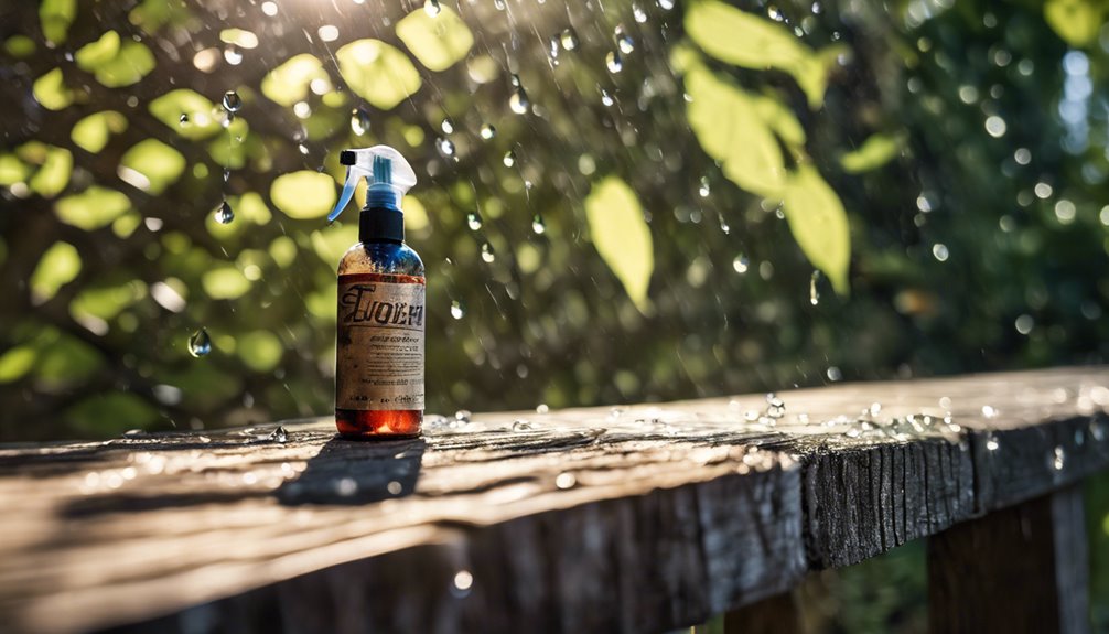 clean stains from fence