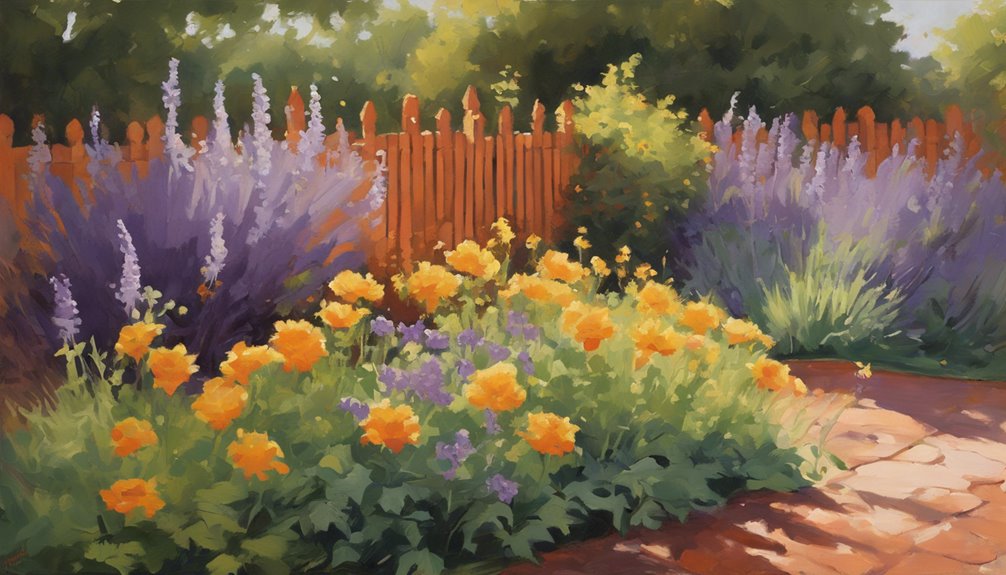 paint the fence foundation