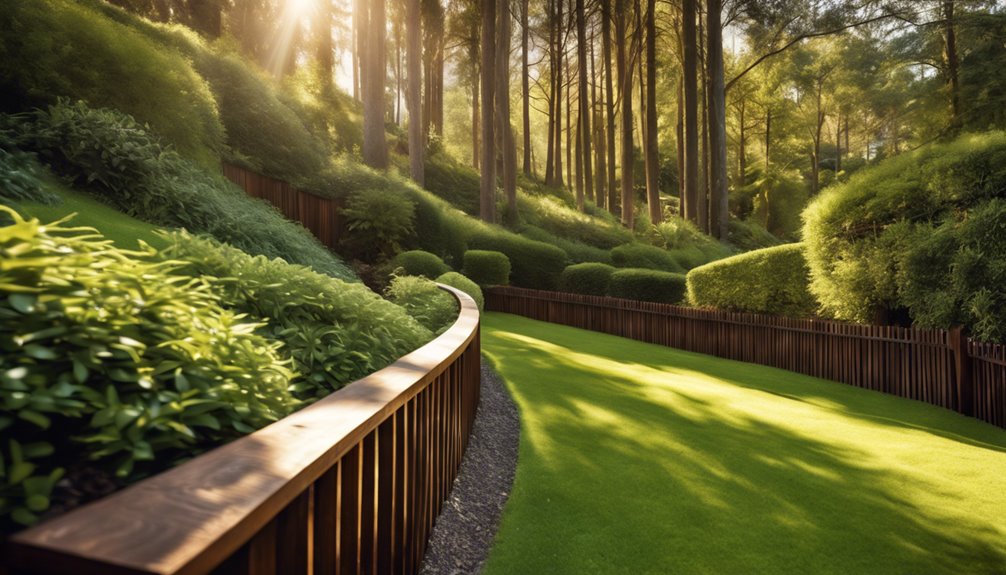 stromym terenie ogrodzenie panelowe